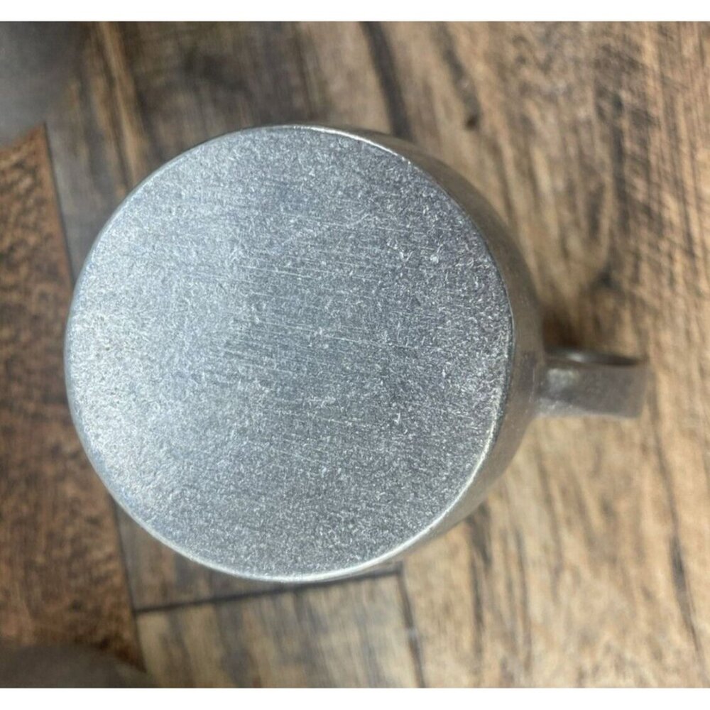 Vintage Carson Freeport PA Pennsylvania Pewter Creamer & 4 Pewter Cups Lot - Picture 8 of 14